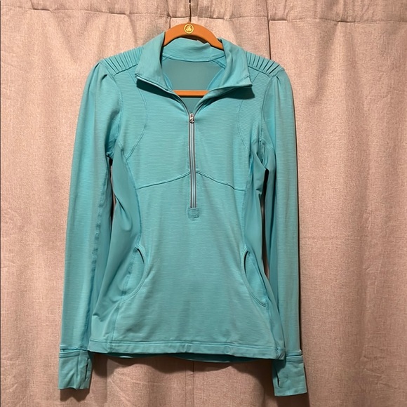 lululemon athletica Tops - Lululemon Run Full Tilt Half Zipper Pullover Ruffle Women's Size 8